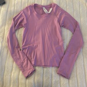 pink lululemon athletic shirt size 2
